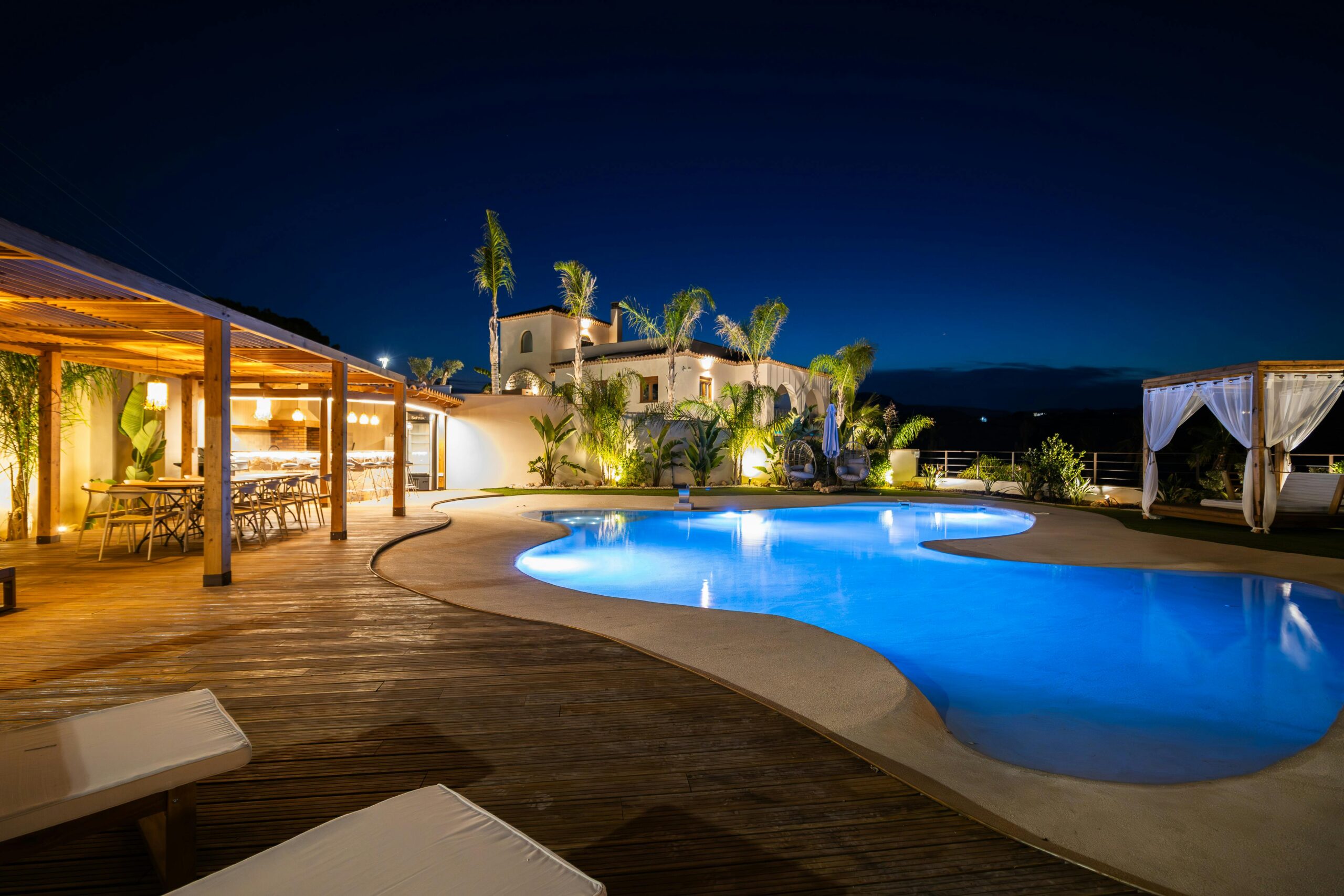 swimming pool in a villa